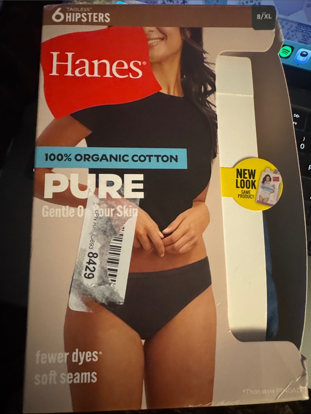 Hanes 100% organic cotton panties